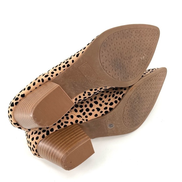 LULUS Marca Vegan Tan and Black Cheetah Print Cutout Slip On Ankle Booties - Picture 7 of 7